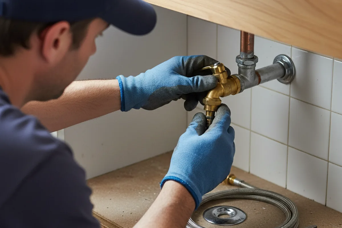 Shutoff valve and fitting work during Faucet and Fixture Repair in Mannford